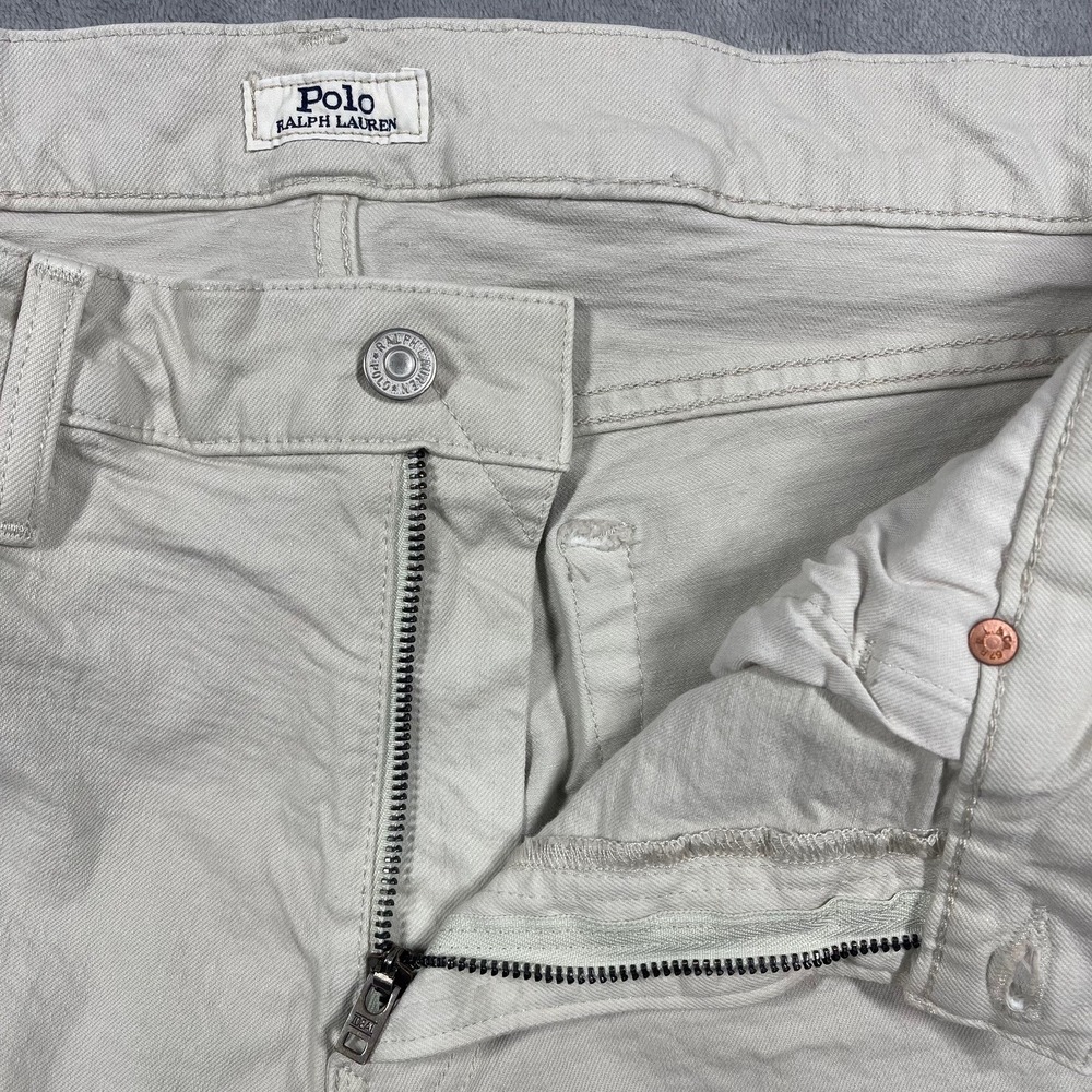 Polo Ralph Lauren‎ Varick Slim Straight Men's Khaki Chinos Size 34(35)x30 - Picture 5 of 12